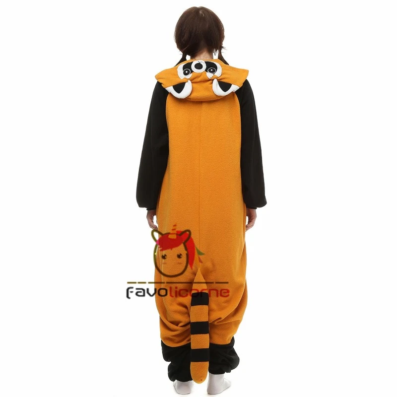 Combinaison Pyjama Panda Roux Femme Homme 2 Combinaison Pyjama Panda Roux Femme Homme – Image 2