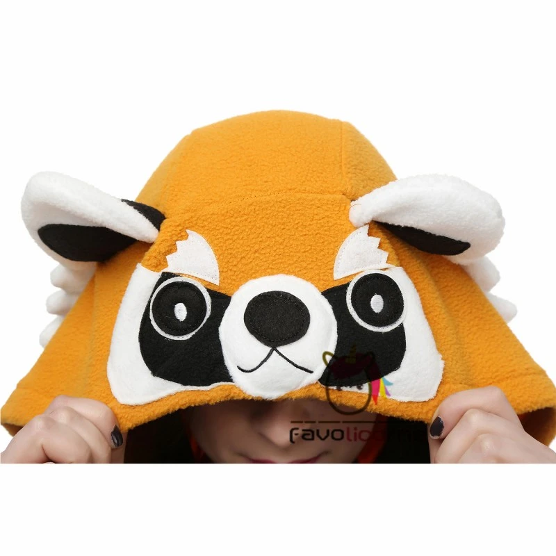 Combinaison Pyjama Panda Roux Femme Homme 6 Combinaison Pyjama Panda Roux Femme Homme – Image 6