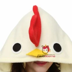 Combinaison Pyjama Coq Blanc Adulte -Favolicorne Déguisement Promos Magasin ay19116 5