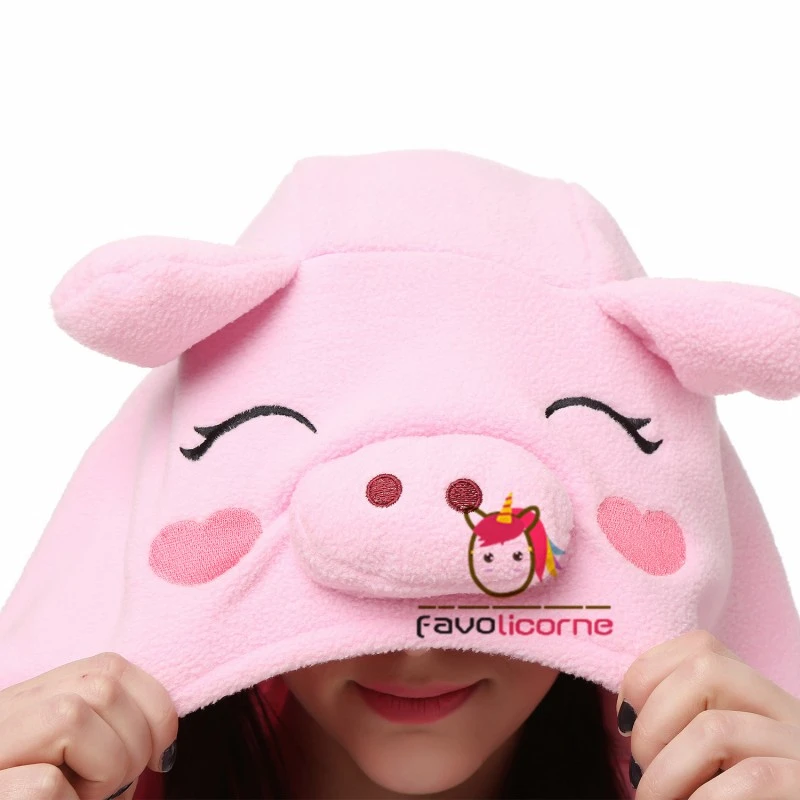 Combinaison Pyjama Cochon Rose Adulte 6 Combinaison Pyjama Cochon Rose Adulte – Image 6