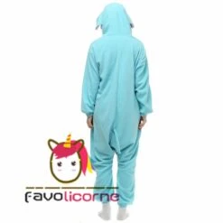 Combinaison Pyjama Éléphant Bleue Femme Homme -Favolicorne Déguisement Promos Magasin ay19128 4