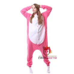 Combinaison Pyjama Lapin Rose -Favolicorne Déguisement Promos Magasin ay19140 5