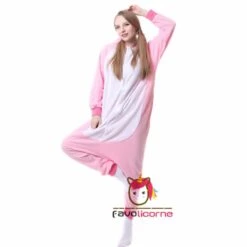 Combinaison Pyjama Licorne Rose -Favolicorne Déguisement Promos Magasin ay19141 3