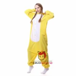 Combinaison Pyjama Lapin Jaune -Favolicorne Déguisement Promos Magasin ay19146 2