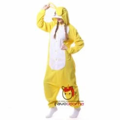 Combinaison Pyjama Lapin Jaune -Favolicorne Déguisement Promos Magasin ay19146 3