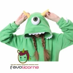 Combinaison Pyjama One Eyed Monster -Favolicorne Déguisement Promos Magasin ay19147 6