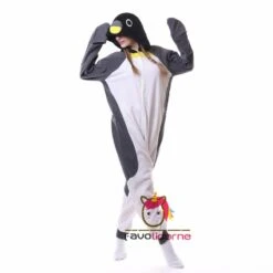 Combinaison Pyjama Pingouin Gris -Favolicorne Déguisement Promos Magasin ay19148 3