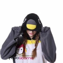 Combinaison Pyjama Pingouin Gris -Favolicorne Déguisement Promos Magasin ay19148 6