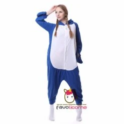 Combinaison Pyjama Requin Bleue -Favolicorne Déguisement Promos Magasin ay19150 3