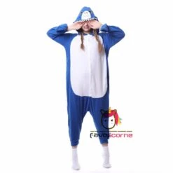 Combinaison Pyjama Requin Bleue -Favolicorne Déguisement Promos Magasin ay19150 5