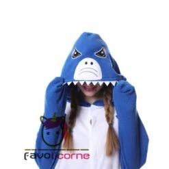 Combinaison Pyjama Requin Bleue -Favolicorne Déguisement Promos Magasin ay19150 6