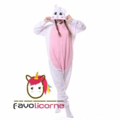 Combinaison Pyjama Lapin Blanc -Favolicorne Déguisement Promos Magasin ay19151 4