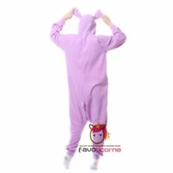 Combinaison Pyjama Violet Lapin -Favolicorne Déguisement Promos Magasin ay19152 3