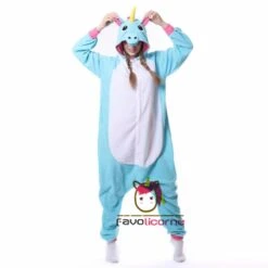 Combinaison Pyjama Licorne Bleue Polaire 9 Combinaison Pyjama Licorne Bleue Polaire -Favolicorne Déguisement Promos Magasin ay19154 2
