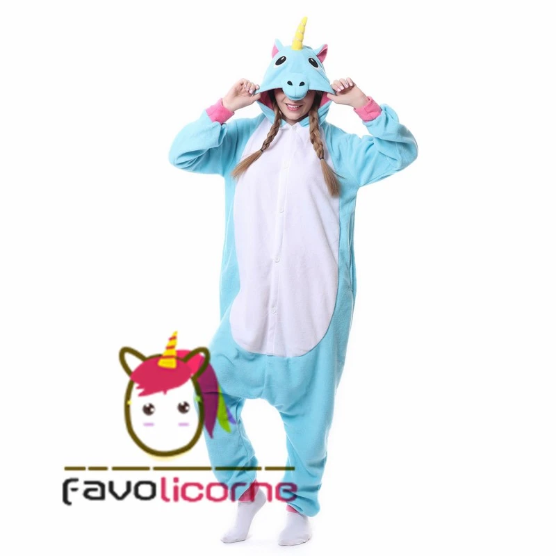 Combinaison Pyjama Licorne Bleue Polaire 5 Combinaison Pyjama Licorne Bleue Polaire – Image 5