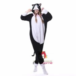 Combinaison Pyjama Chat Noir 9 Combinaison Pyjama Chat Noir -Favolicorne Déguisement Promos Magasin ay19163 2