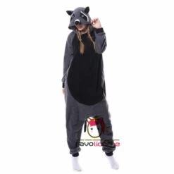 Combinaison Pyjama Raccoon Gris -Favolicorne Déguisement Promos Magasin ay19168 2