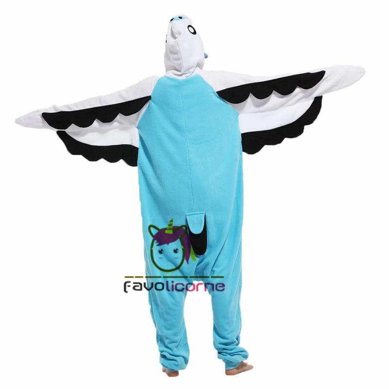 Combinaison Pyjama Perruche Verte Bleue 2 Combinaison Pyjama Perruche Verte Bleue – Image 2