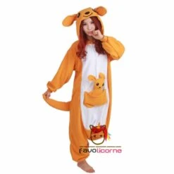 Combinaison Pyjama Kangourou Polaire -Favolicorne Déguisement Promos Magasin ay19177 3