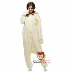Combinaison Pyjama Poulet Blanc Adulte & Enfant -Favolicorne Déguisement Promos Magasin ay19560 3