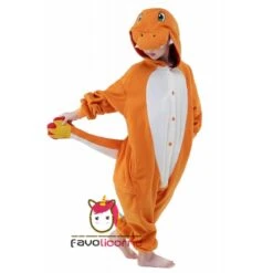 Combinaison Pyjama Charmander Adulte & Enfant -Favolicorne Déguisement Promos Magasin ay19564 6