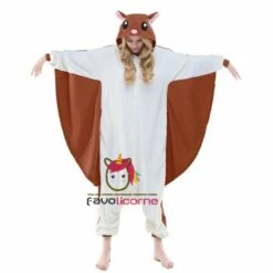 Combinaison Pyjama Femme Homme Écureuil Volant -Favolicorne Déguisement Promos Magasin ay19567 1