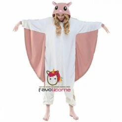 Combinaison Pyjama Femme Homme Écureuil Volant -Favolicorne Déguisement Promos Magasin ay19567 10