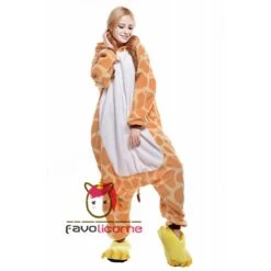 Combinaison Pyjama Girafe Adulte & Enfant 13 Combinaison Pyjama Girafe Adulte & Enfant -Favolicorne Déguisement Promos Magasin ay19568 4