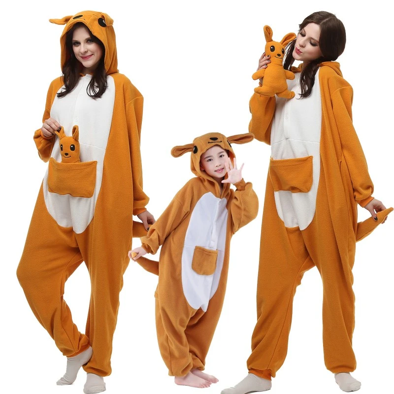 Combinaison Pyjama Kangourou Adulte & Enfant 1 Combinaison Pyjama Kangourou Adulte & Enfant