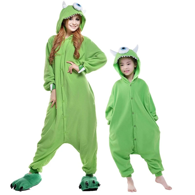 Combinaison Pyjama Michael Wazowski Adulte & Enfant 1 Combinaison Pyjama Michael Wazowski Adulte & Enfant