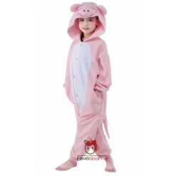 Combinaison Pyjama Cochon Rose Adulte & Enfant -Favolicorne Déguisement Promos Magasin ay19580 7