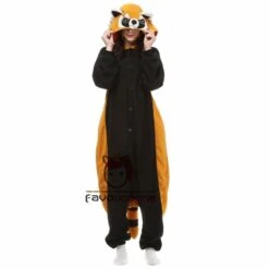 Combinaison Pyjama Panda Roux Adulte & Enfant -Favolicorne Déguisement Promos Magasin ay19581 1