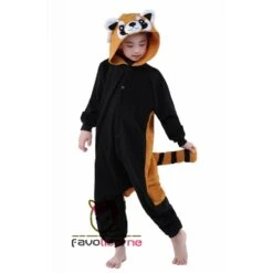 Combinaison Pyjama Panda Roux Adulte & Enfant -Favolicorne Déguisement Promos Magasin ay19581 6