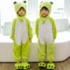 Combinaison Pyjama Enfants Grenouille Capuche Garçon & Fille Déguisement Déguisement