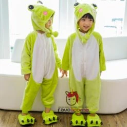 Combinaison Pyjama Enfants Grenouille Capuche Garçon & Fille Déguisement Déguisement -Favolicorne Déguisement Promos Magasin fk19000 3
