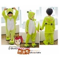 Combinaison Pyjama Enfants Grenouille Capuche Garçon & Fille Déguisement Déguisement -Favolicorne Déguisement Promos Magasin fk19000 4