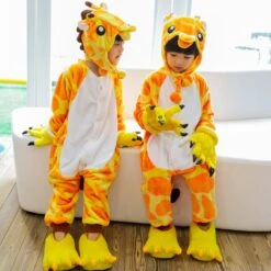 Combinaison Pyjama Enfants Girafe Capuche Garçon & Fille Déguisement Déguisement -Favolicorne Déguisement Promos Magasin fk19004 1
