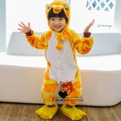 Combinaison Pyjama Enfants Girafe Capuche Garçon & Fille Déguisement Déguisement -Favolicorne Déguisement Promos Magasin fk19004 2