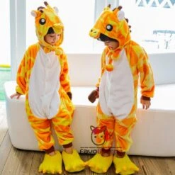Combinaison Pyjama Enfants Girafe Capuche Garçon & Fille Déguisement Déguisement -Favolicorne Déguisement Promos Magasin fk19004 3