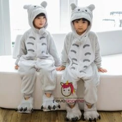 Combinaison Pyjama Enfants Totoro Capuche Garçon & Fille Déguisement Déguisement -Favolicorne Déguisement Promos Magasin fk19009 2