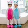 Combinaison Pyjama Enfants Licorne Capuche Garçon & Fille Déguisement Déguisement