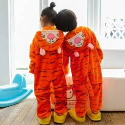 Combinaison Pyjama Enfants Winnie L'Ourson Tigrou Capuche Garçon & Fille Déguisement Déguisement -Favolicorne Déguisement Promos Magasin fk19013 2