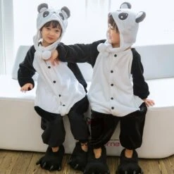 Combinaison Pyjama Enfants Panda Capuche Garçon & Fille Déguisement Déguisement -Favolicorne Déguisement Promos Magasin fk19014 2