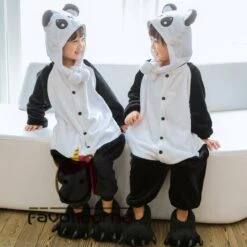 Combinaison Pyjama Enfants Panda Capuche Garçon & Fille Déguisement Déguisement -Favolicorne Déguisement Promos Magasin fk19014 4