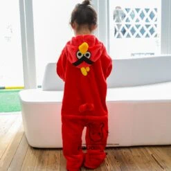 Combinaison Pyjama Enfants Rouge Bird Capuche Garçon & Fille Déguisement Déguisement 8 Combinaison Pyjama Enfants Rouge Bird Capuche Garçon & Fille Déguisement Déguisement -Favolicorne Déguisement Promos Magasin fk19016 3