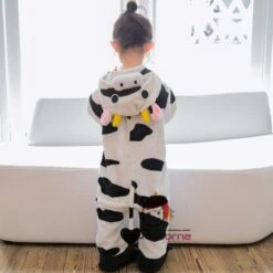 Combinaison Pyjama Enfants Vache Capuche Garçon & Fille Déguisement Déguisement -Favolicorne Déguisement Promos Magasin fk19019 3