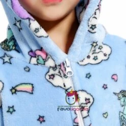 Combinaison Pyjama Enfant Rainbow Tail Bleue Licorne Déguisement Déguisement -Favolicorne Déguisement Promos Magasin fk19023 3
