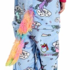 Combinaison Pyjama Enfant Rainbow Tail Bleue Licorne Déguisement Déguisement -Favolicorne Déguisement Promos Magasin fk19023 5