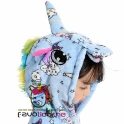Combinaison Pyjama Enfant Rainbow Tail Bleue Licorne Déguisement Déguisement -Favolicorne Déguisement Promos Magasin fk19023 6