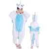 Combinaison Pyjama Enfant Pegasus Licorne Bleue Déguisement Déguisement